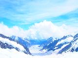 瑞士雪山峯頂