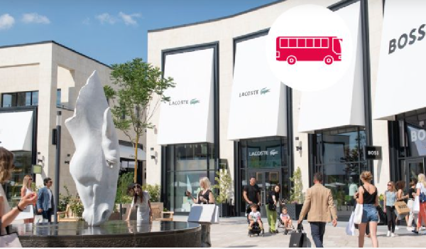 巴黎吉維尼購物村McArthurGlen Paris-Giverny往返巴士（含往返車票 + 額外九折卡 + 5 歐元餐券+熱飲/冰淇淋）